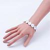 Natural Howlite Beads Stretch Bracelets BJEW-JB02845-03-3