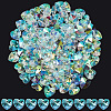 100Pcs Valentine's Day Glass Pendants RGLA-SP0001-67-7