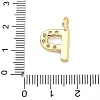 Brass Micro Pave Clear Cubic Zirconia Pendants KK-I476-01G-P-3