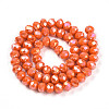 Electroplate Glass Beads Strands EGLA-A034-P8mm-B29-3