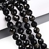 Natural Golden Sheen Obsidian Beads Strands G-S345-10mm-20-2