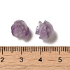 Natural Amethyst Carved Flower Beads G-O156-B-37-3