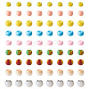 45G 9 Colors Two Tone Opaque Colours Glass Seed Beads SEED-TA0001-22-1