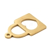 PVD Vacuum Plating 304 Stainless Steel Pendants STAS-WH0016-05-G02-2