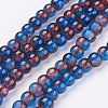 Crackle Glass Beads Strands X-CCG-Q002-6mm-12-1