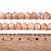 Ombre Effect Dyed Electroplate Opaque Glass Beads Strands EGLA-Q130-01A-18-5