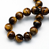 Natural Tiger Eye Round Beads Strands G-S177-6mm-3
