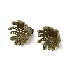 Brass Micro Pave Clear Cubic Zirconia Bead Caps LS-ZIRC-P085-11AB-2