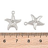 304 Stainless Steel with Crystal Rhinestone Pendants RB-CBABFDA-11C-P-3