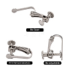 Tarnish Resistant 304 Stainless Steel Clip-on Earring Settings X-STAS-Q227-01-3