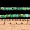 Natural Green Grass Agate Beads Strands G-I225-08-5x1.5-6