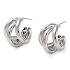Brass Studs Earrings EJEW-K276-08P-1