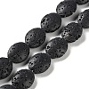 Natural Lava Rock Dyed Beads Strands G-H311-01-09-1