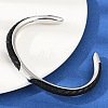 304 Stainless Steel Microfiber Leather Cord Cuff Bangles BJEW-D304-14P-01-1