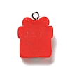 Christmas Opaque Resin Pendants X-RESI-G043-A04-3