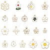 76Pcs 19 Styles Alloy Enamel Pendants ENAM-FS0004-23-3