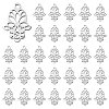 30Pcs 201 Stainless Steel Pendants STAS-CJ0002-36-1