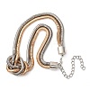 Iron Snake Chain Necklaces for Women NJEW-U046-01GP-2