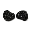 Sparkling Acrylic Heart Beads with Rhinestone Embellishment LS-OACR-NH0001-02B-08-2