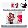 8Pcs 2 Style Aluminum Heat Transfer Picture Plate DIY-CP0007-12-4