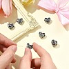 6Pcs 6 Styles 316 Surgical Stainless Steel European Beads STAS-CJ0002-69-5