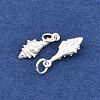925 Sterling Silver Shell Shape Charms STER-I023-01S-02-2