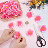 100Pcs Cloth Artificial Flower Head AJEW-GF0013-17B-3