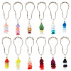 12Pcs 12 Color Iron Shower Bathroom Curtain Rings HJEW-AB00221-1