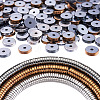 3 Strands 3 Colors Electroplate Non-magnetic Synthetic Hematite Beads Strands G-TA0001-30-1