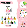 10Pcs Resin Pendants FIND-TA0008-34-4
