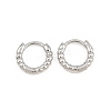 Brass Huggie Hoop Earrings KK-CBA8324-18E-P-4