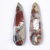 Natural Aqua Terra Jasper Pendants X-G-S366-006F-2