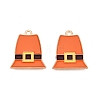 Thanksgiving Day Theme Alloy Enamel Pendants X1-ENAM-T020-35J-1