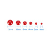 1Box ABS Plastic Imitation Pearl Dome Cabochons SACR-PH0001-09-2
