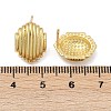 Oval Brass Stud Earrings EJEW-H154-09A-G-5