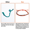 Waxed Cord Multi-strand Braided Bracelets for Women Men BJEW-WH0031-027-3