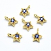 Brass Charms ZIRC-J040-37G-03-NR-1