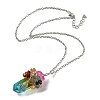 Quartz Crystal Pendant Necklaces NJEW-P287-01P-02-2