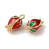 Brass Enamel Charms KK-S368-12G-2