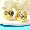 304 Stainless Steel Plastic Stud Earrings EJEW-M070-02-3