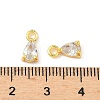 Brass Micro Pave Cubic Zirconia Pendants KK-D386-11G-3