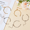 20Pcs 2 Colors 304 Stainless Steel Paperclip Chains Bracelet Making AJEW-ME0001-06-4
