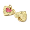 Rack Plating Brass Enamel Charms KK-K392-34G-01-2