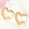 304 Stainless Steel Hoop Earrings for Women EJEW-U046-06A-G-2
