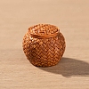 Resin Bamboo Rattan Miniature Food Storage Ornaments PW-WG81F97-16-1