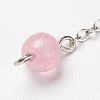 Chakra Natural Rose Quartz Dowsing Pendulums G-F516-01C-5