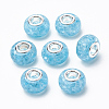 Crackle Resin European Beads RPDL-S012-B04-2