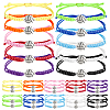 10Pcs Polyester Cord Bracelets BJEW-WR00001-1