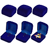 Plastic Cover with Velvet Brooch Packing Boxes VBOX-WH0012-06A-1