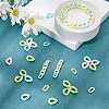 1000Pcs 10 Style Opaque Acrylic Linking Rings FIND-CA0004-84-4
